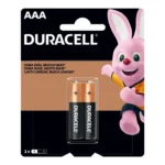 Pilha Alcalina Palito Aaa Duracell Com 2 Unidades