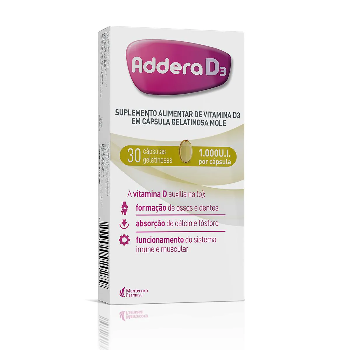 Vitamina D 1.000UI Addera D3 30 cápsulas Vitamina D 1.000UI Addera D3 30 cápsulas - Image 1