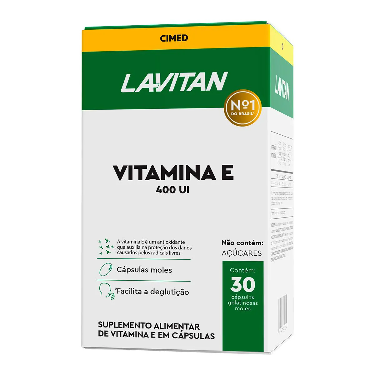 Vitamina E Lavitan 400UI 30 Cápsulas Vitamina E Lavitan 400UI 30 Cápsulas - Image 1